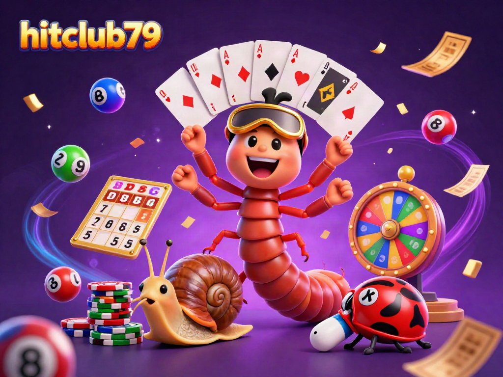 Experience the thrill of win at hitclub79 with an engaging dealer scene featuring colorful games and excitement.